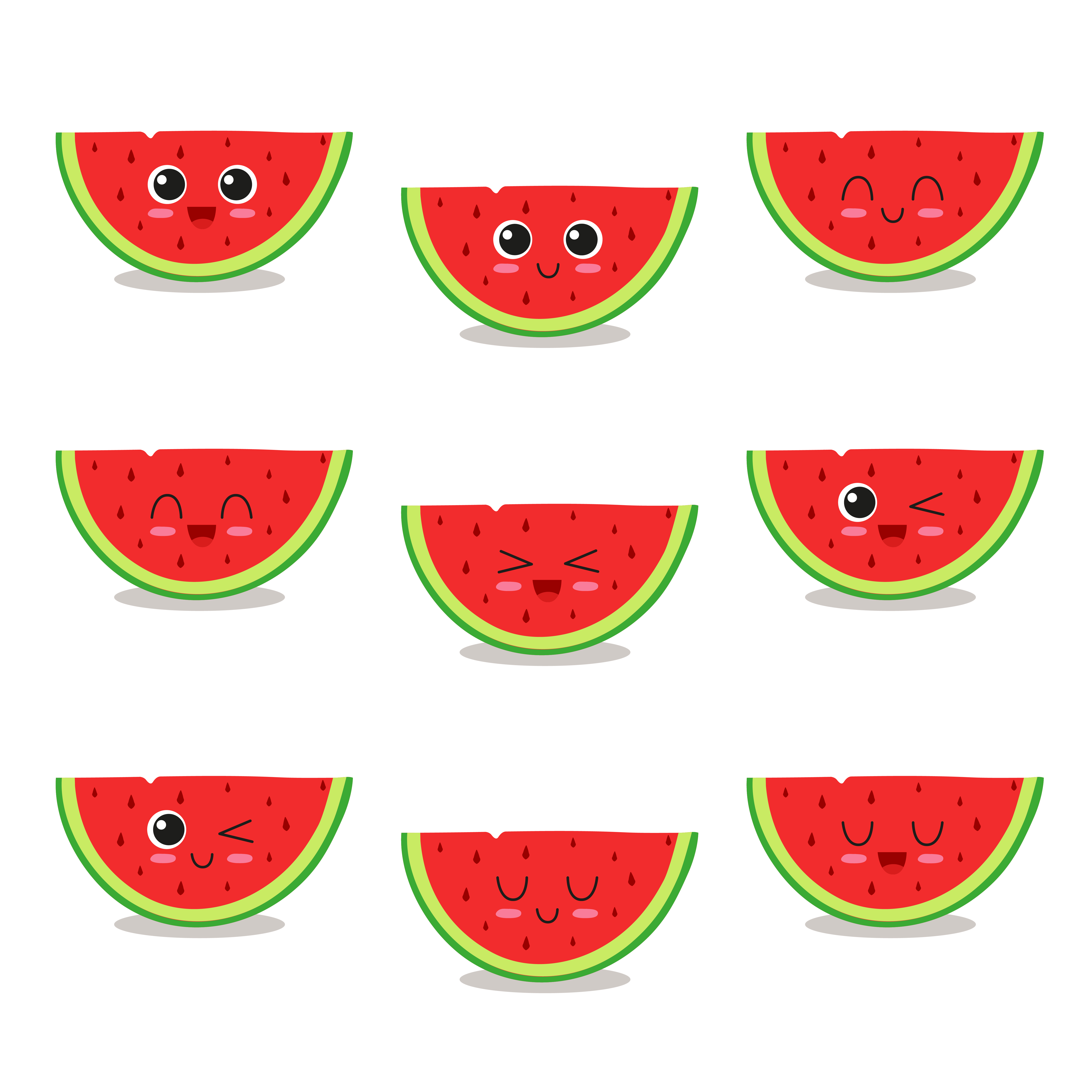 —Pngtree—watermelon character collection_3735702